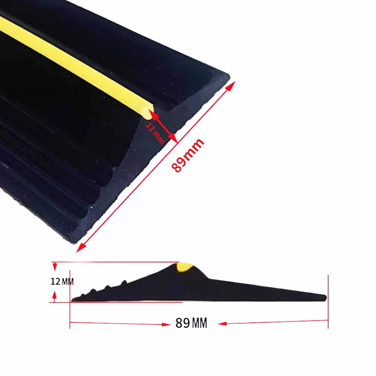 High Quality Durable Garage Door Bottom Rubber Sealing Strip Water Stop Threshold Floor Sealing Strip Quality Rubber Product